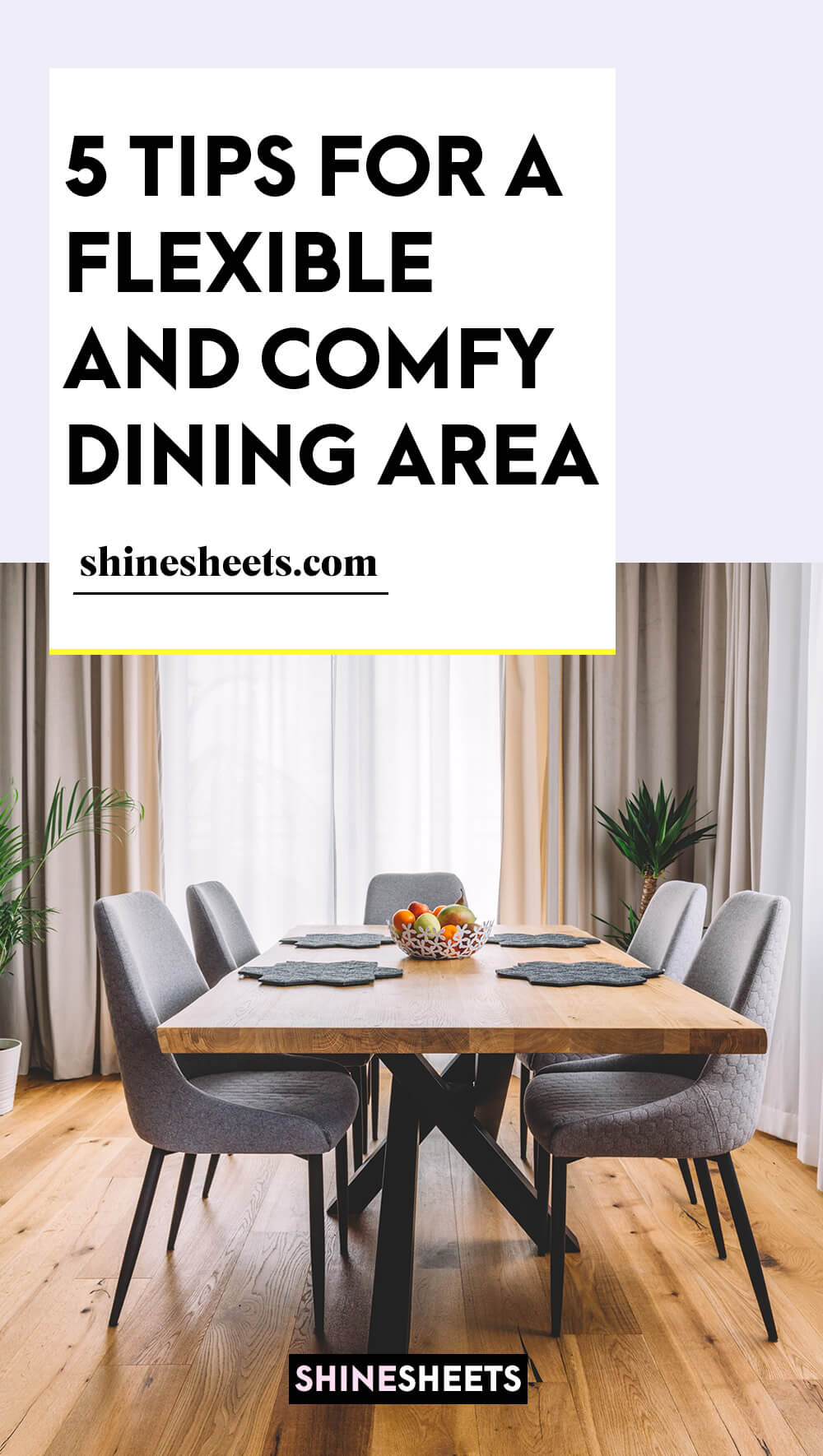 flexible dining area