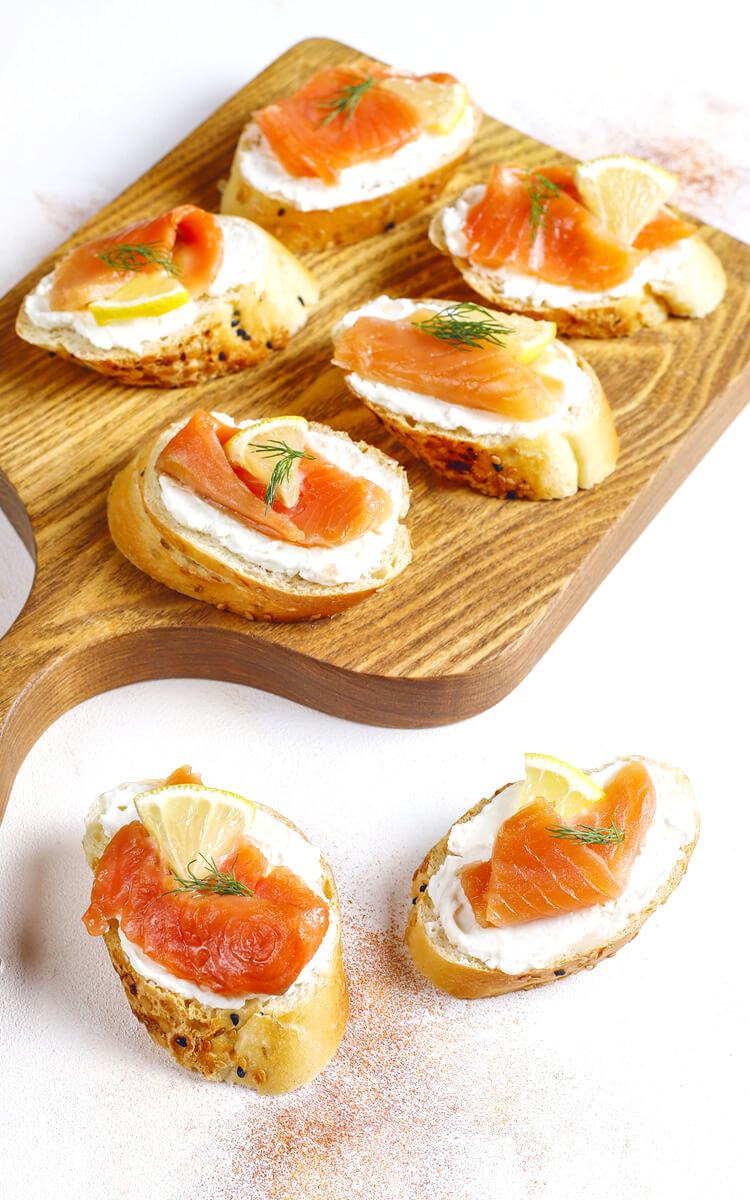 salmon sandwich as one of the natural collagen sources