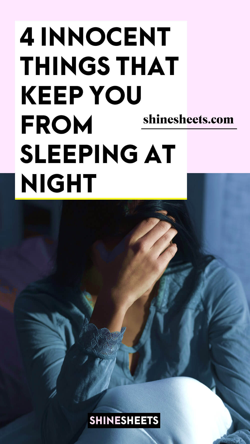woman having insomnia