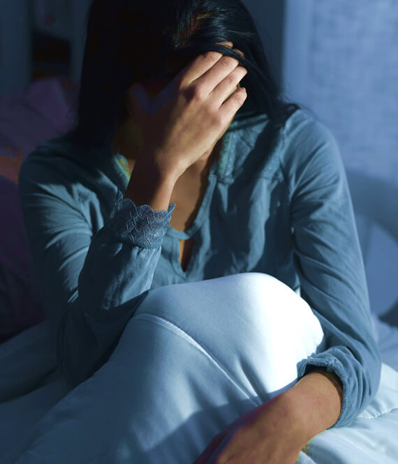 woman with insomnia