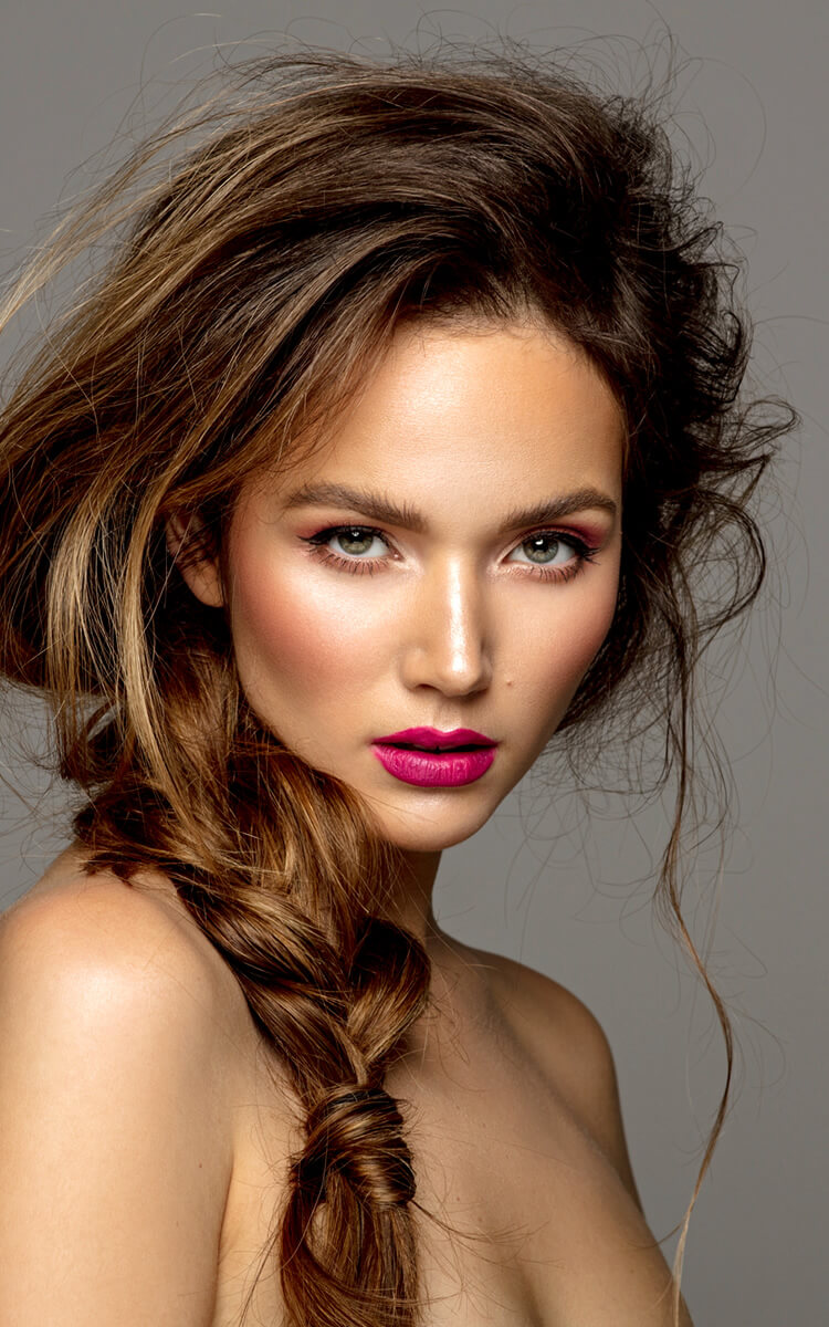 flat iron hairstyle messy sidebraid