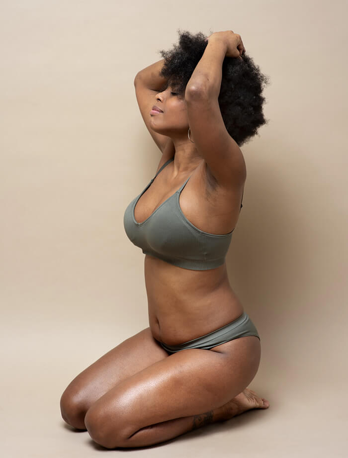 pretty black woman as a symbol of balance