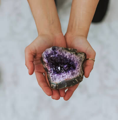 big amethyst crystal