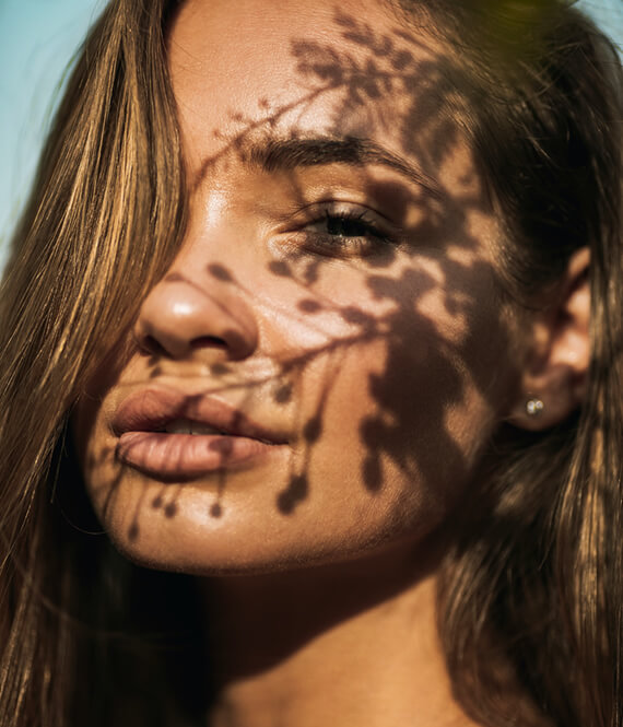 skin of a woman after juvederm injections