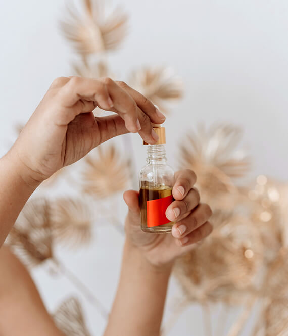 unrecognizable woman demonstrates wheat germ oil benefits for skin