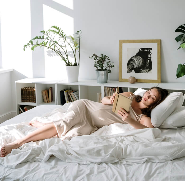 pregnant woman having a rest day