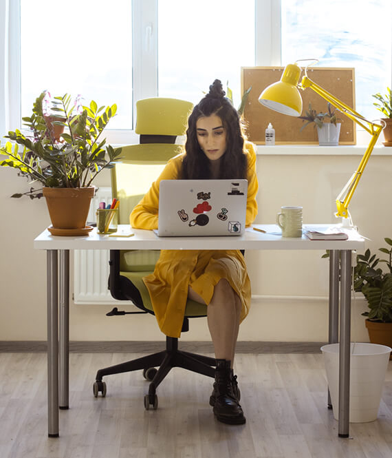 sitting in a great effective home office space