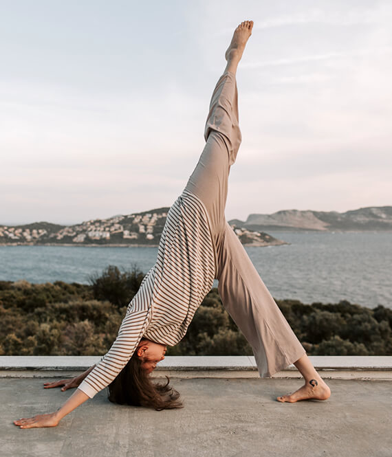 woman enjoying her flexible body after losing weight