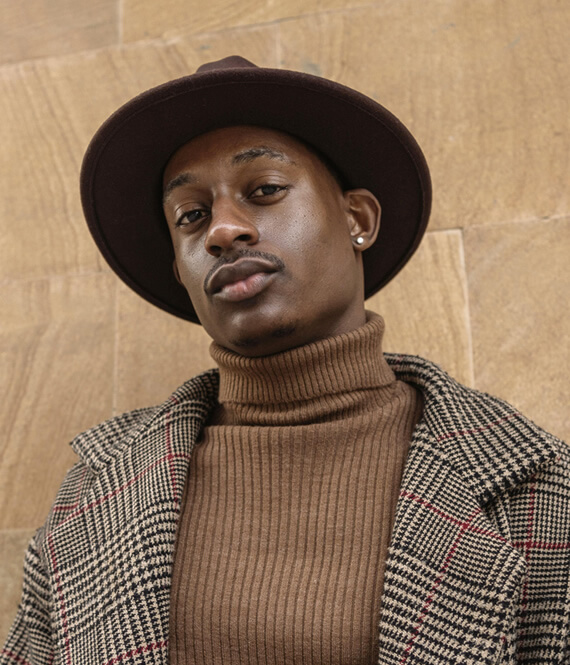 man wearing a hat