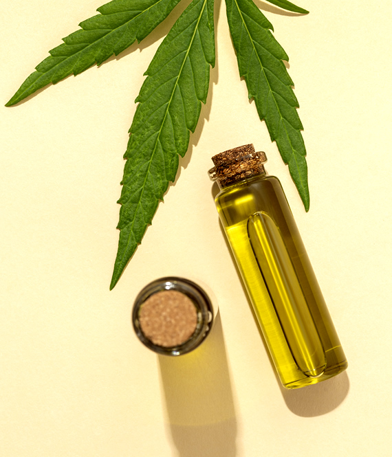 a bottle of cbd oil for pain management