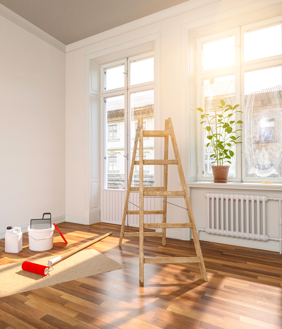 elegant freshly renovated room