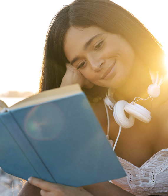 reading a self care book as an act of quick self care