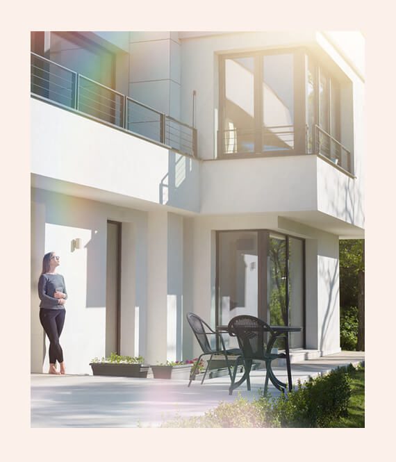 woman buying her first home