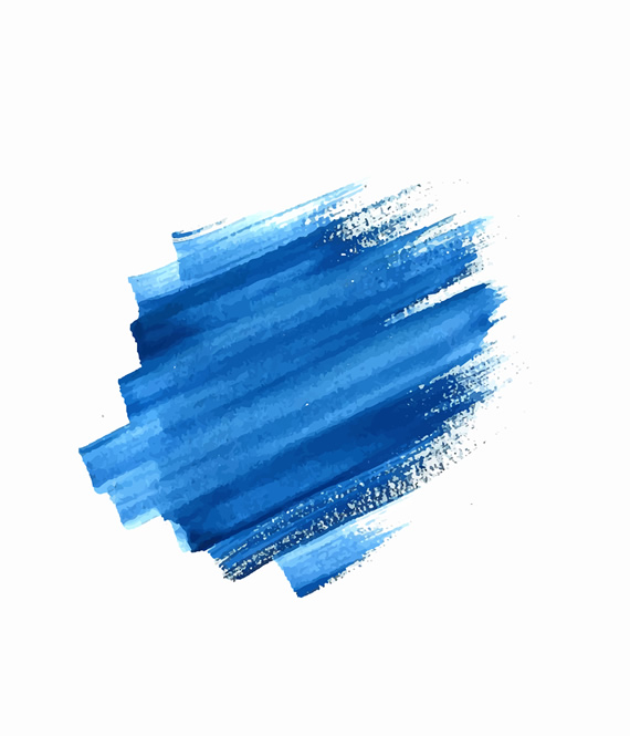 blue brush stroke as a symbol of feeling blue