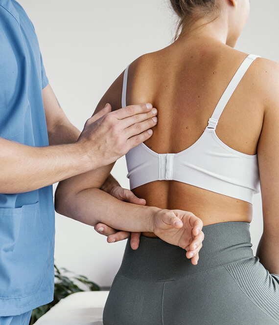osteopath treats woman to reap benefits of physiotherapy