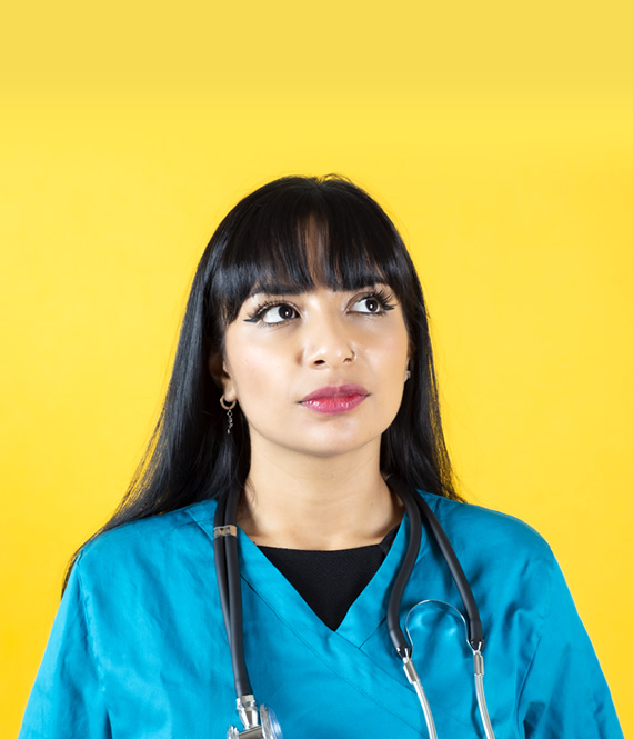 nurse thinking about what makes a good doctor