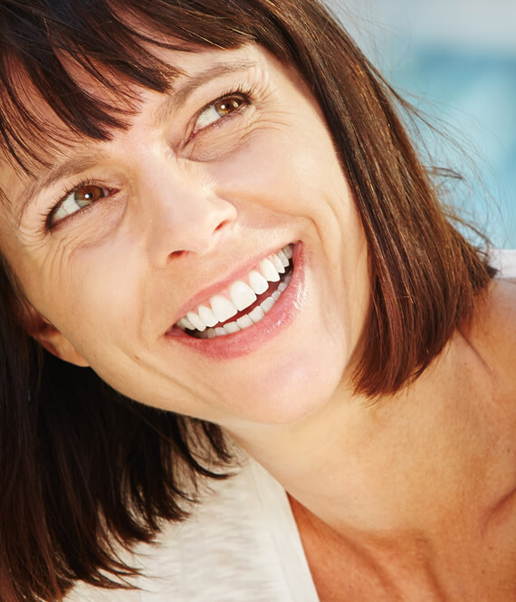 woman with great dental implants