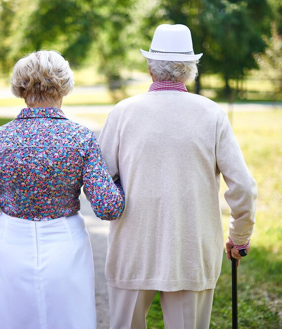 taking care of elderly person