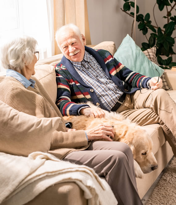 people in senior home