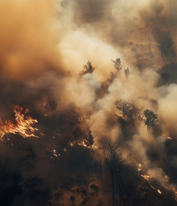 forest wildfire