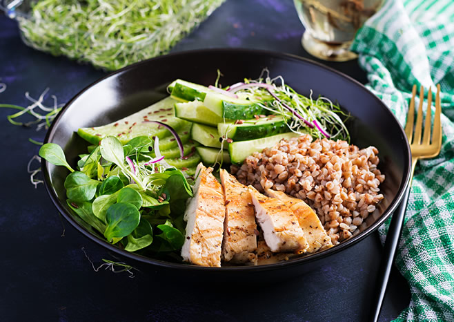 balanced meal example for digestive health
