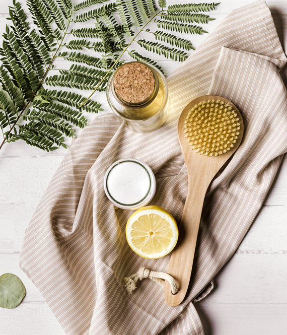 natural skin care remedies on the table
