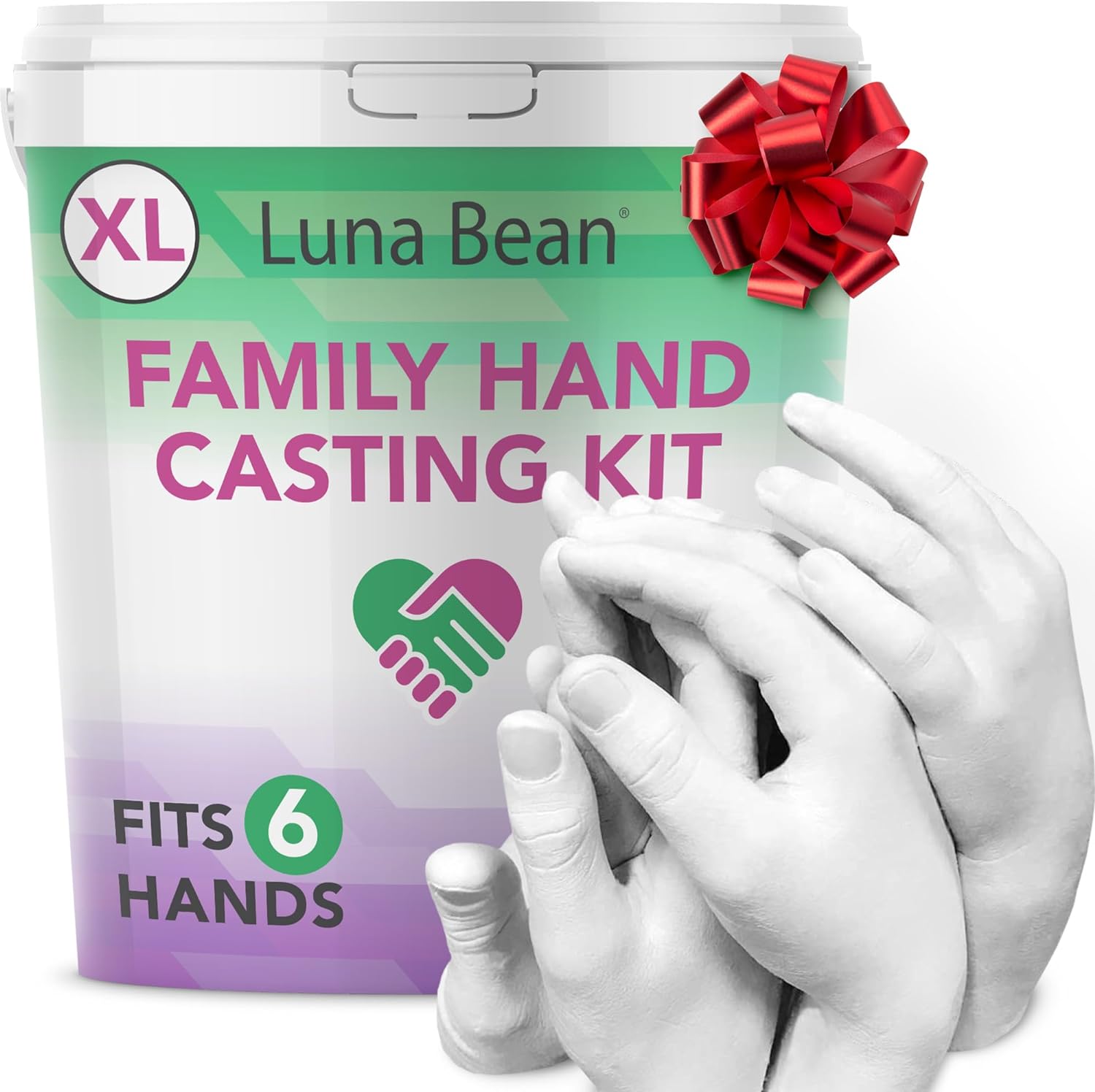 Luna Bean Huge Oversize XL Family Hand Casting Kit – Family Size