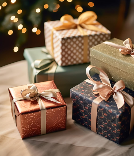 christmas gifts under the tree
