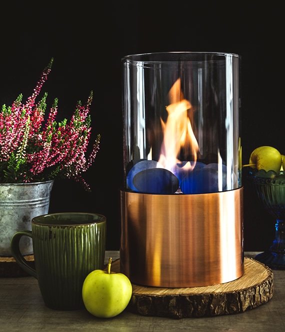 freestanding fireplace