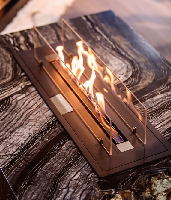 tabletop ventless fireplace