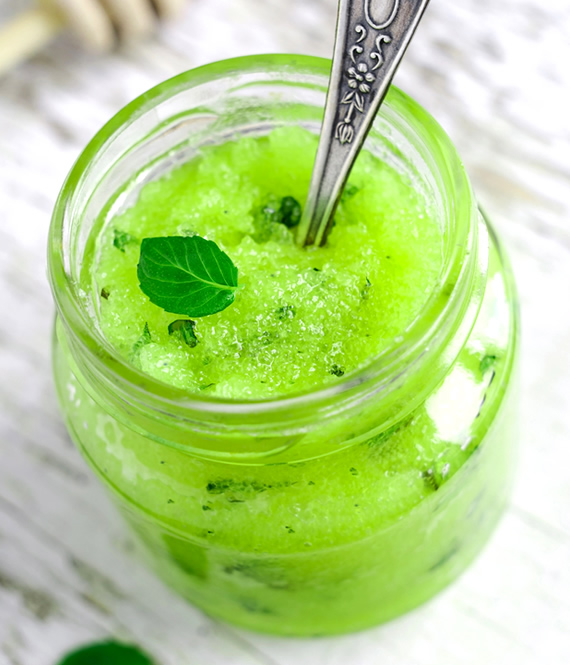 diy mint sugar body scrub