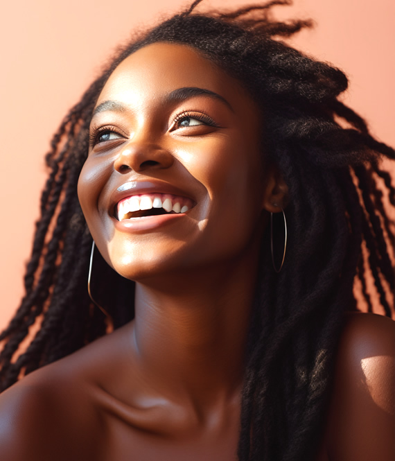 happy healthy beautiful person