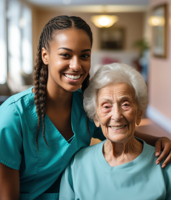 professional at-home caregiver