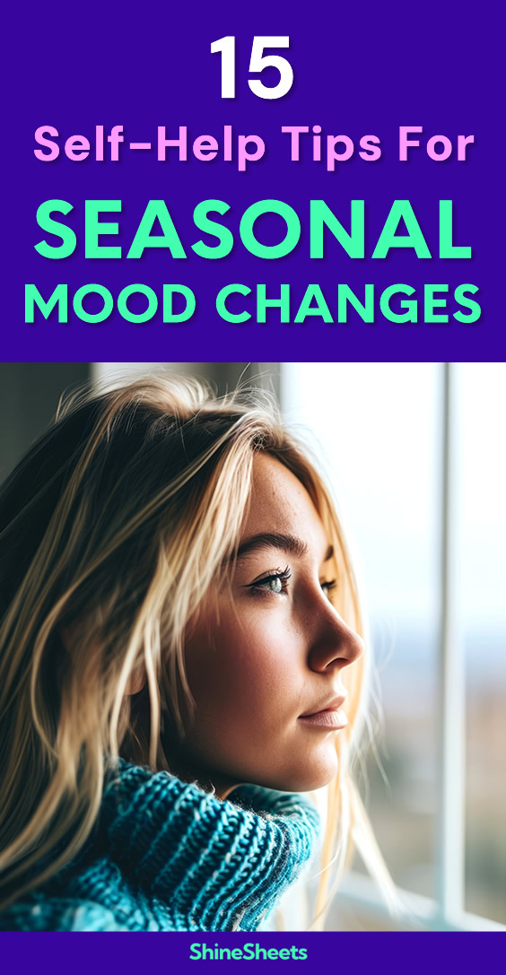 woman experiences seasonal mood changes