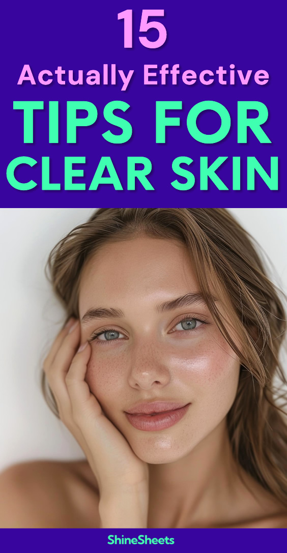 tips for clear skin