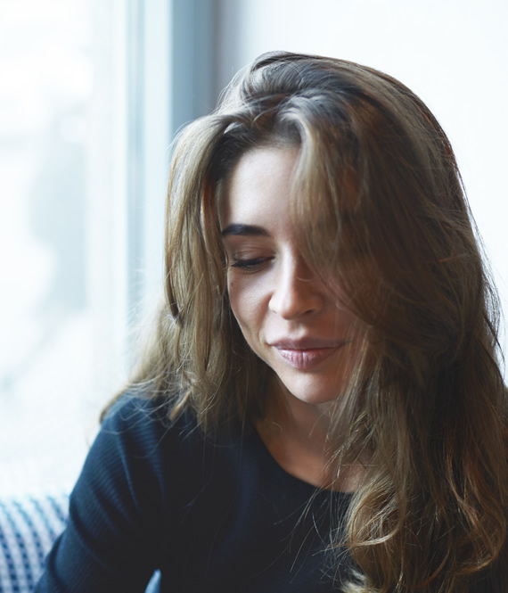 person with trauma ptsd