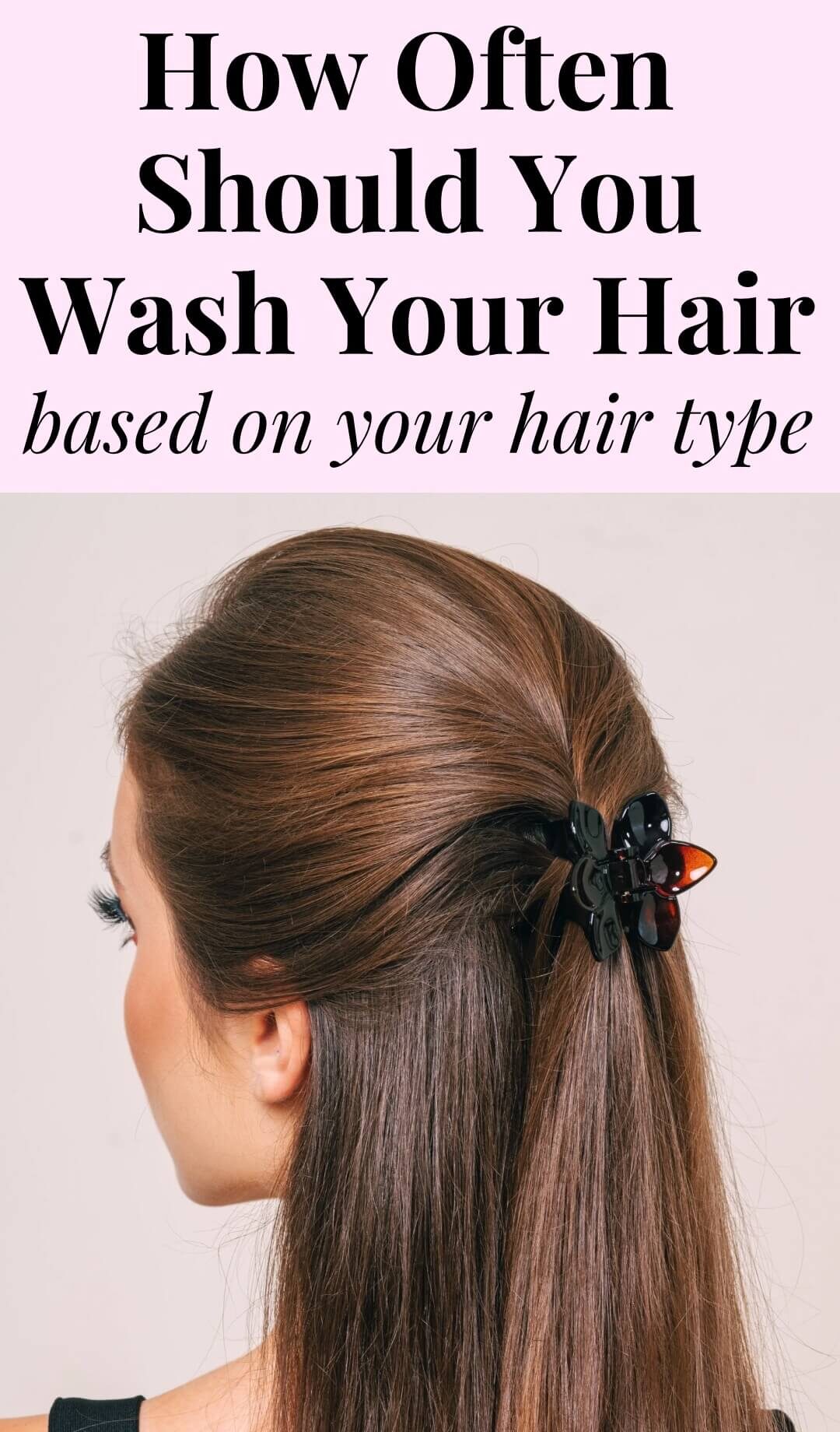 Woman with freshly washed hair