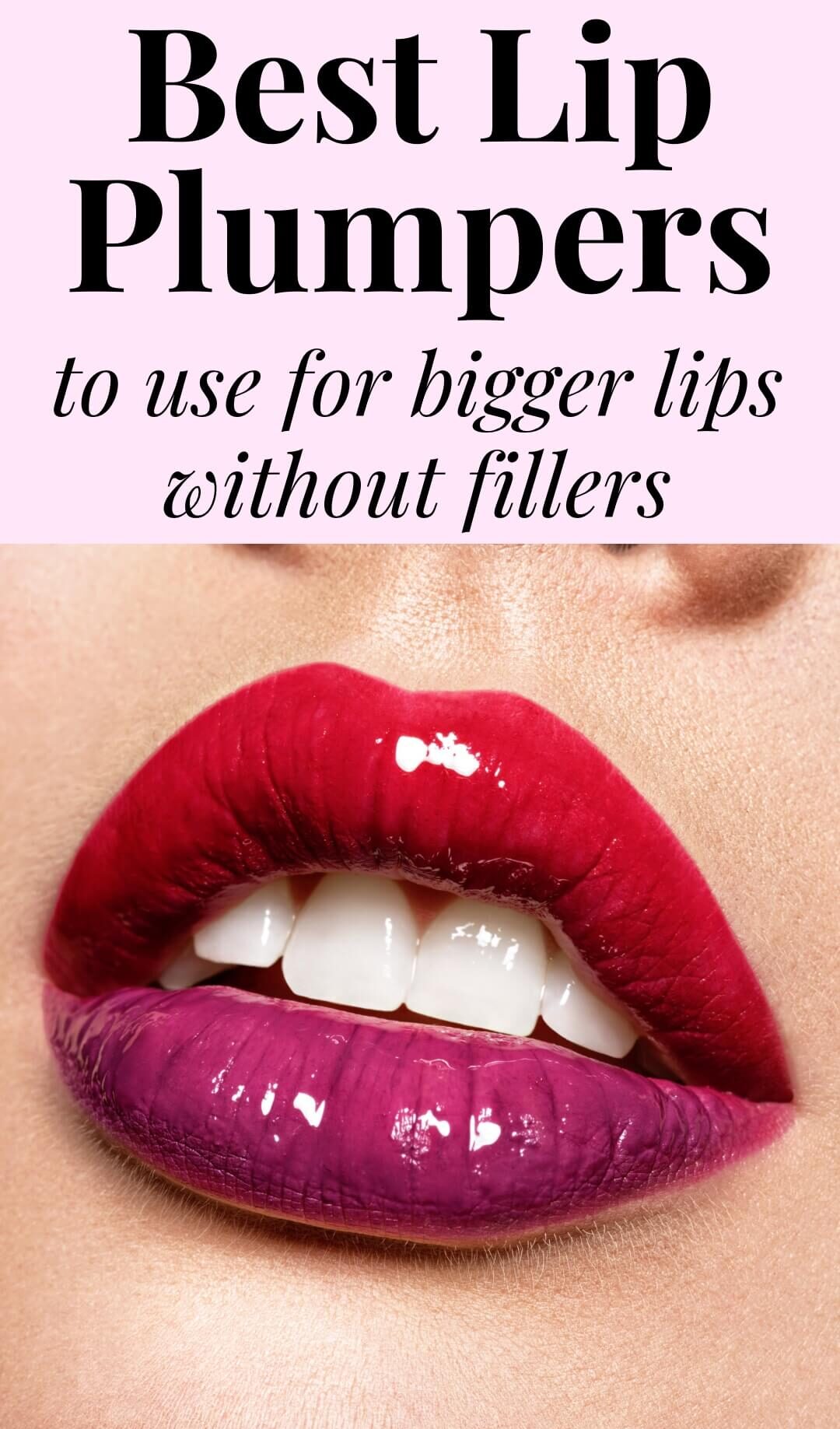 Full sultry lips with lip plumper